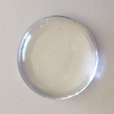 Bezel Cap - Dome, Clear 25mm