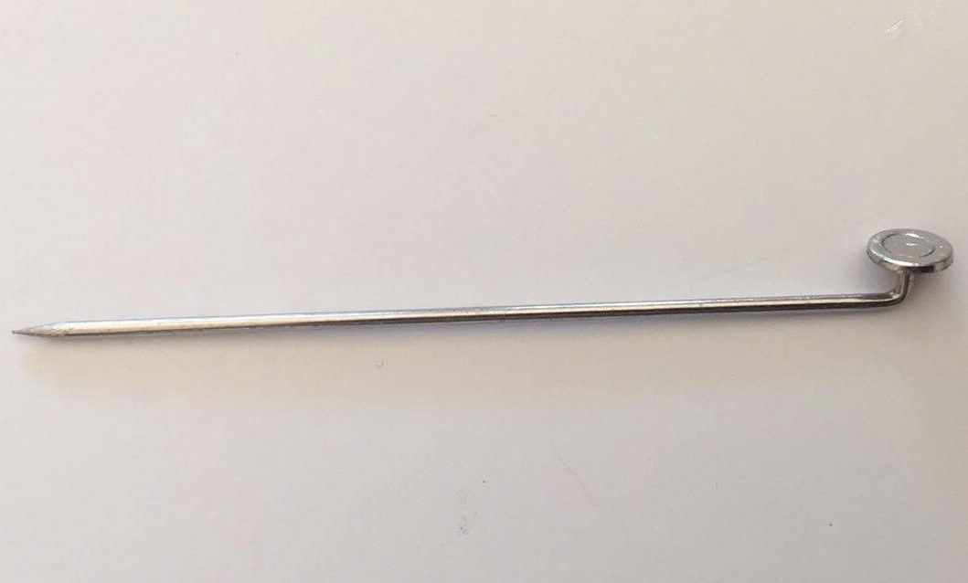 Uncapped Hat Pins - Silver 55mm