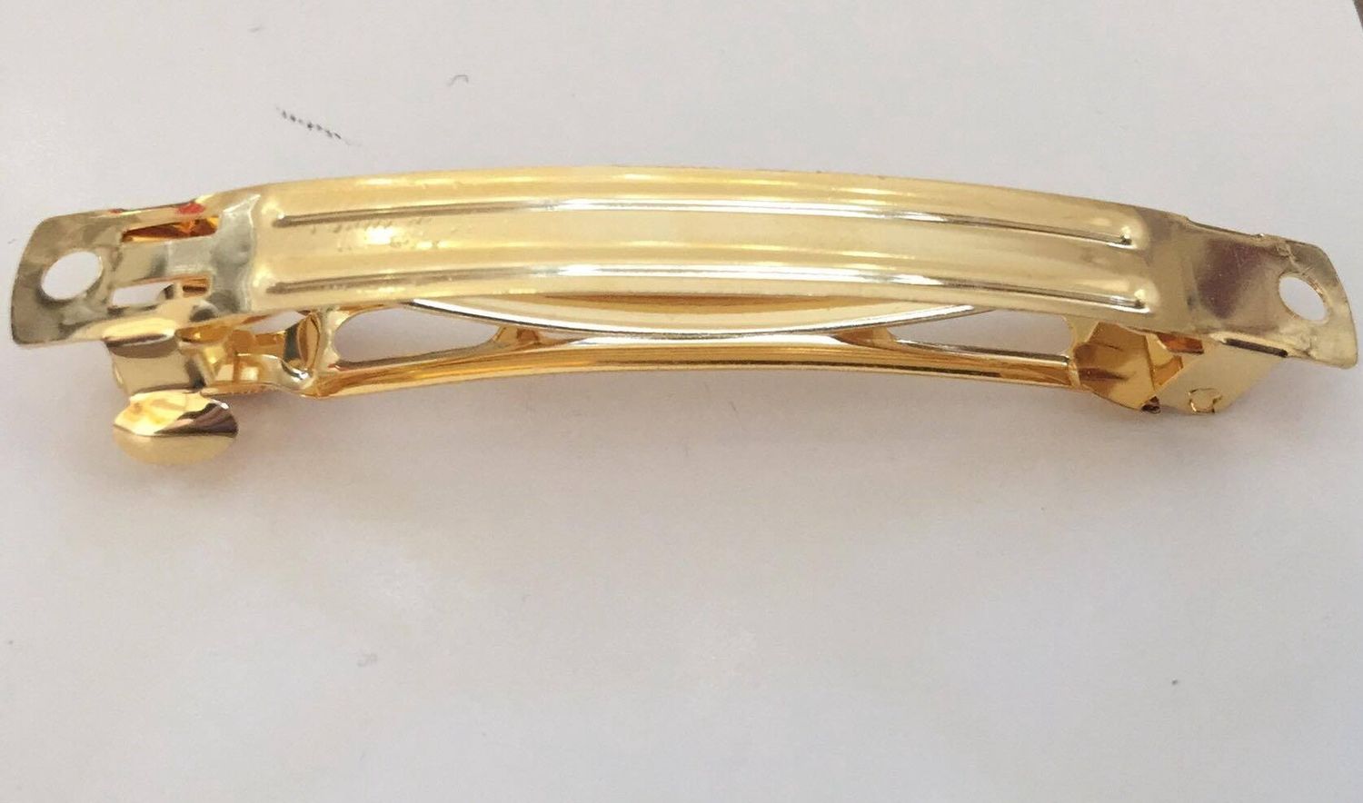 Hair Clip - Gold 70mm