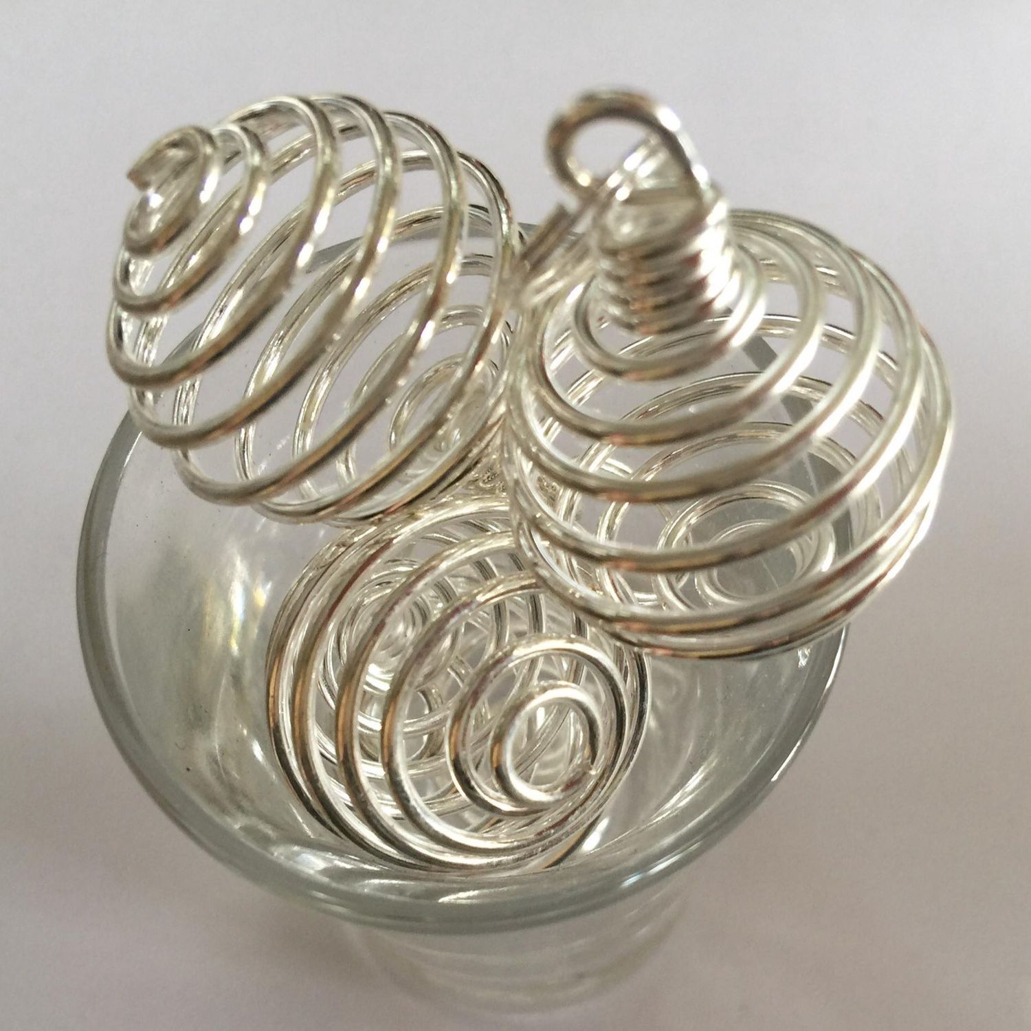 Stone Cage Spiral - Silver