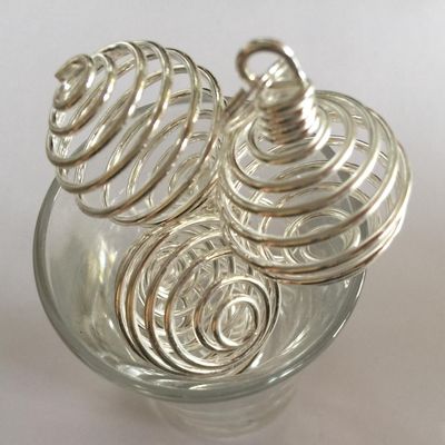 Stone Cage Spiral - Silver
