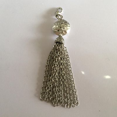 Silver Tassel - 100mm