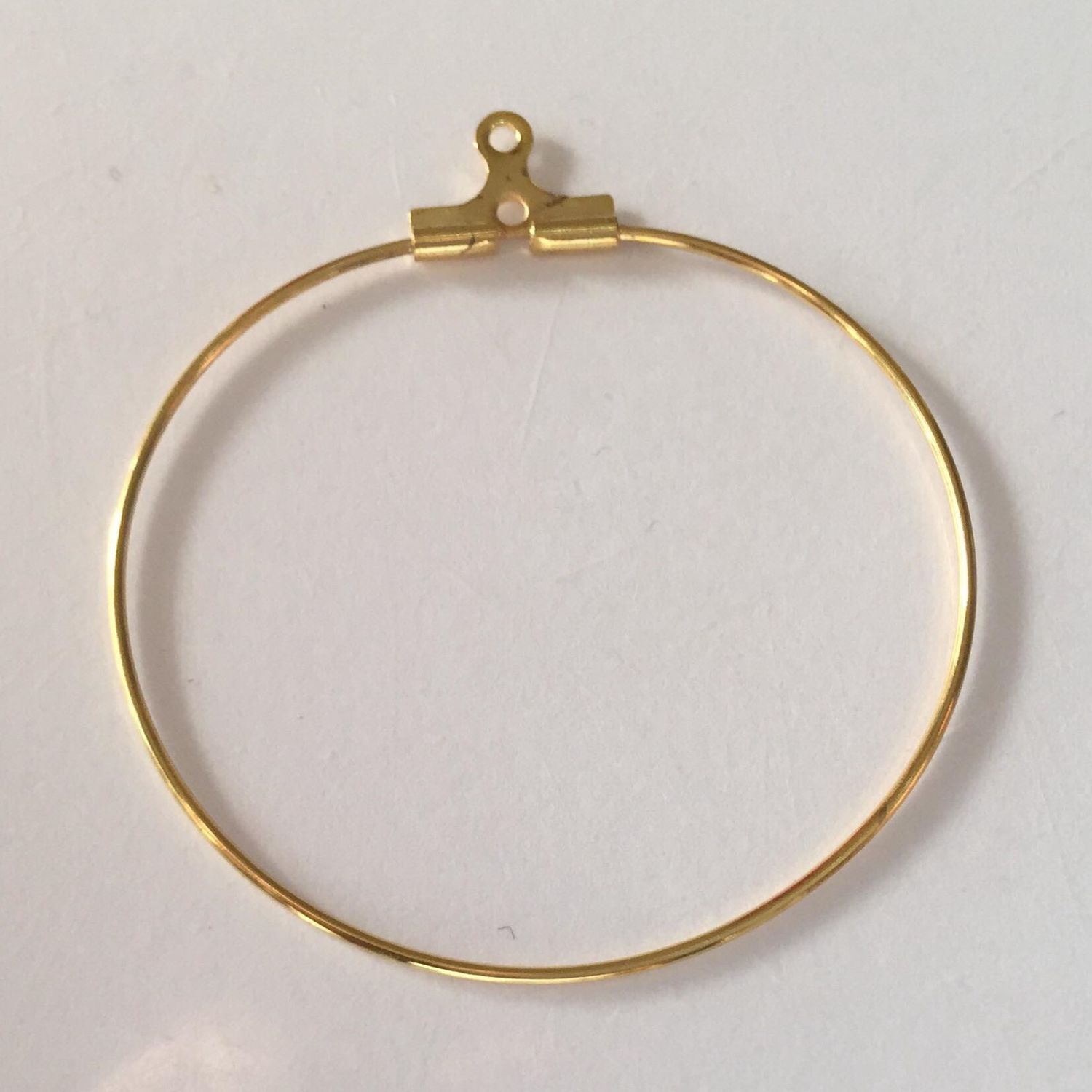 Earring Hoops - Gold Plated 35mm