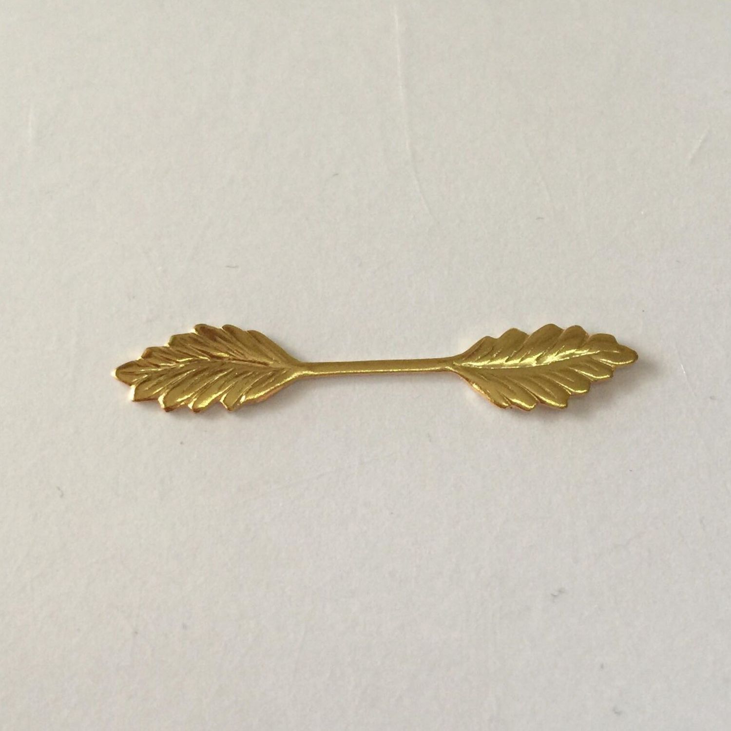 Bail - Gold Large Leaf 35mm