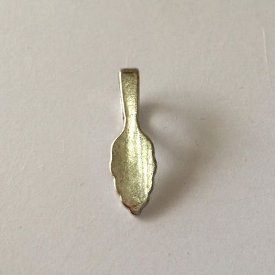 Large Flat Pad Bail - Antique Silver