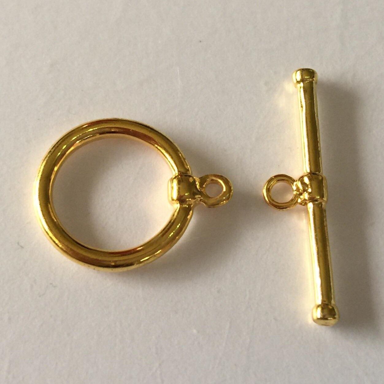 Toggle Clasp - Gold A Grade 15mm