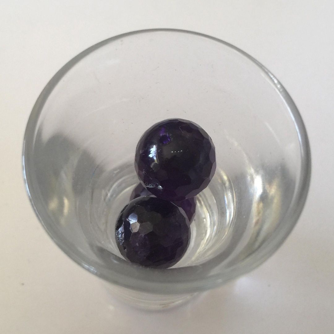Faceted Amethyst Round - 12-14mm