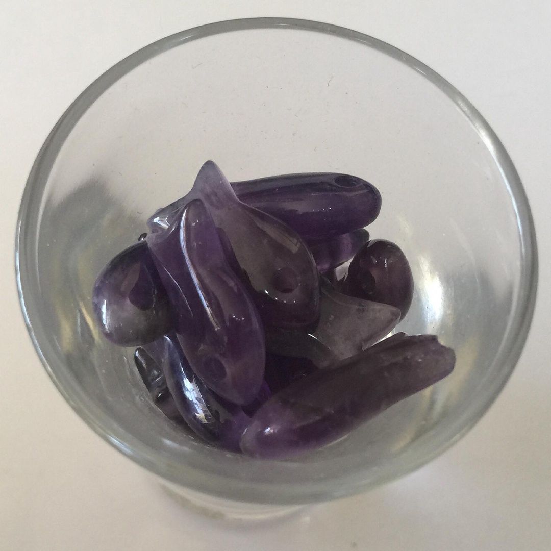 Amethyst Fish - 20mm (No Hole)