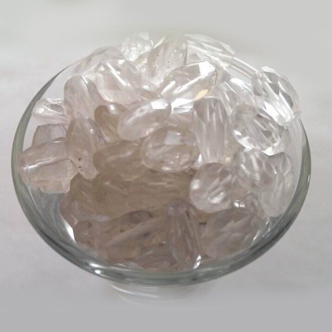 Faceted Cinnabar - Clear