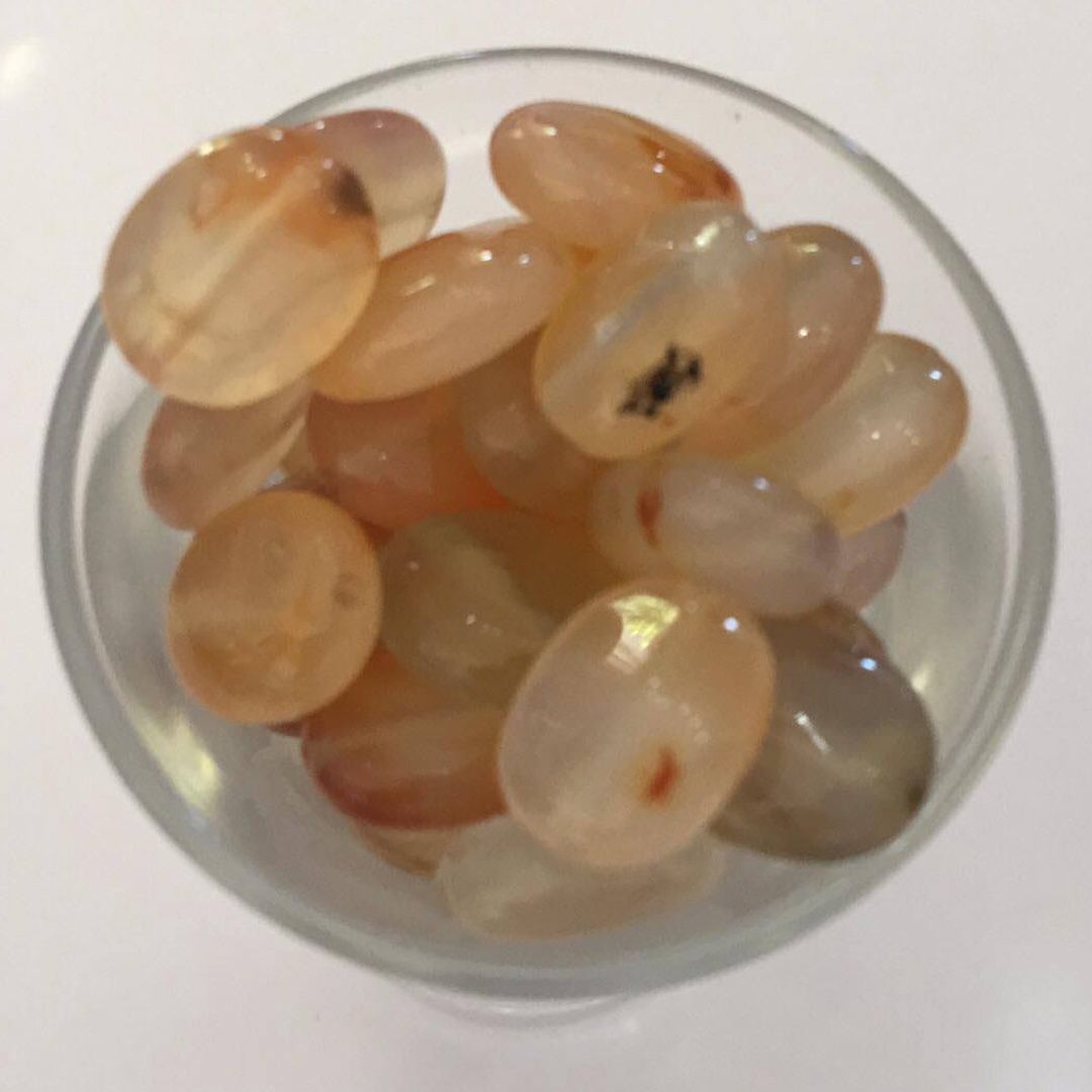Carnelian Flat Oval - 12mm