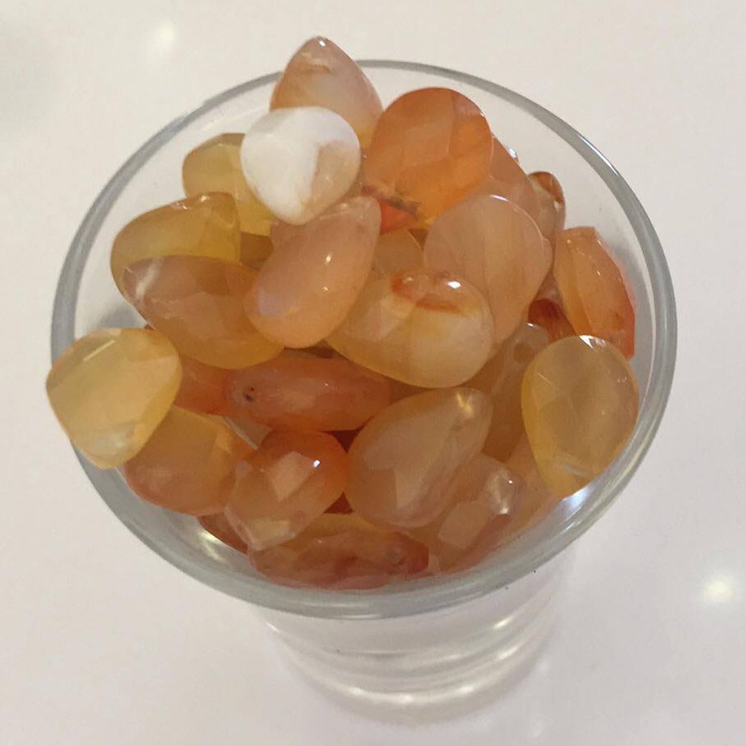 Carnelian Briolette - 12mm