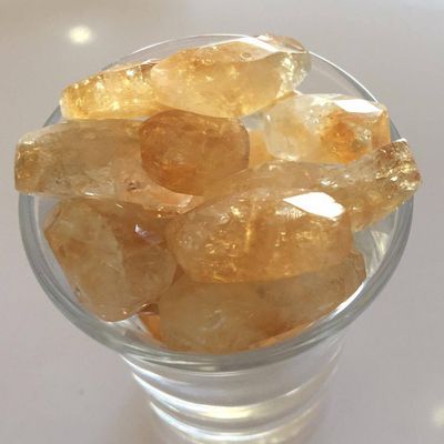 Citrine Faceted Chunks - 10-20mm