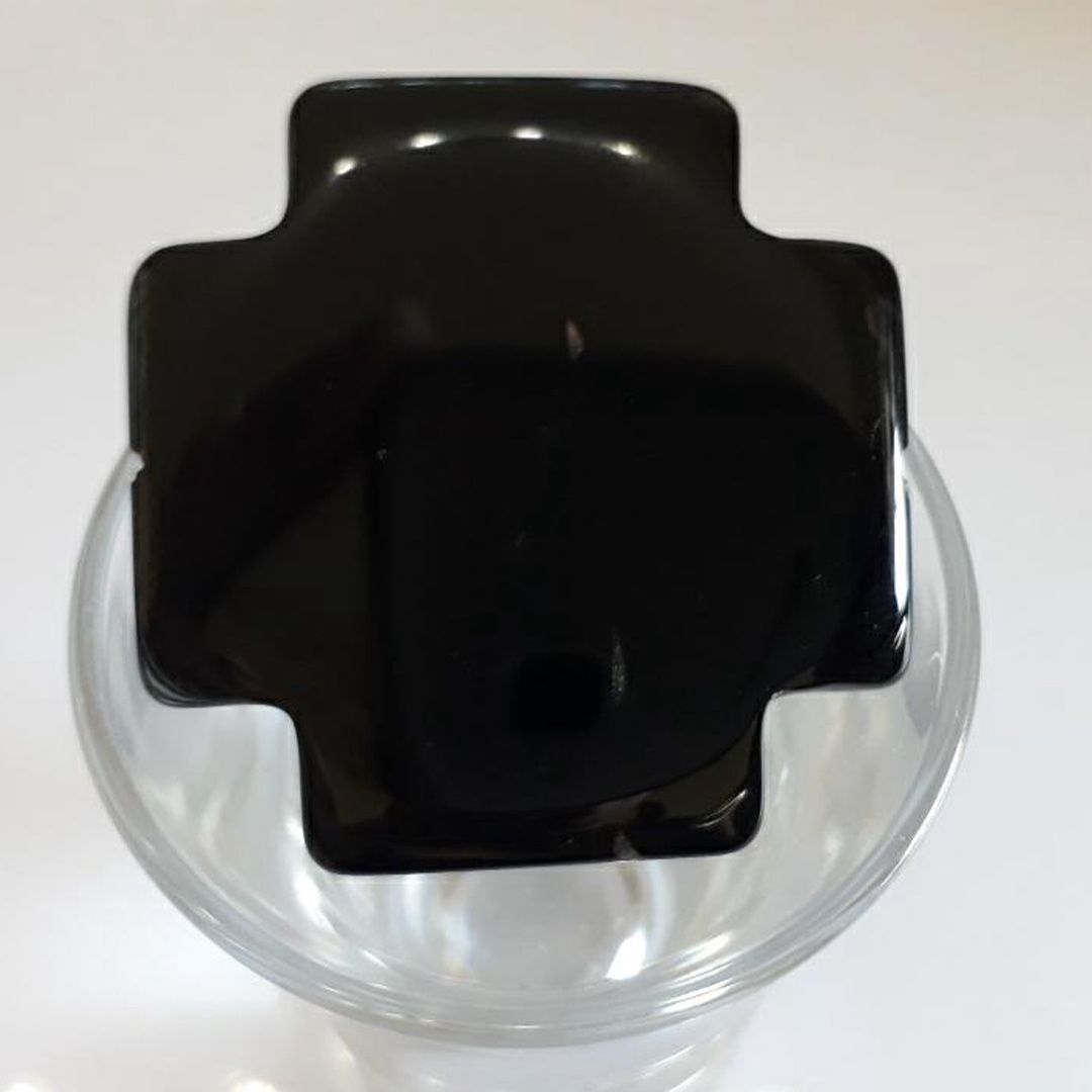 Agate Cross - Black 39mm
