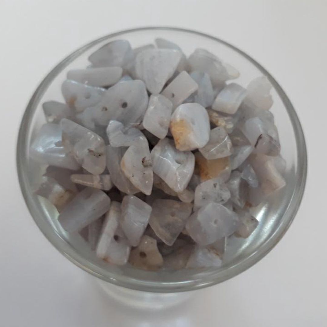 Blue Lace Agate Chips ~5mm