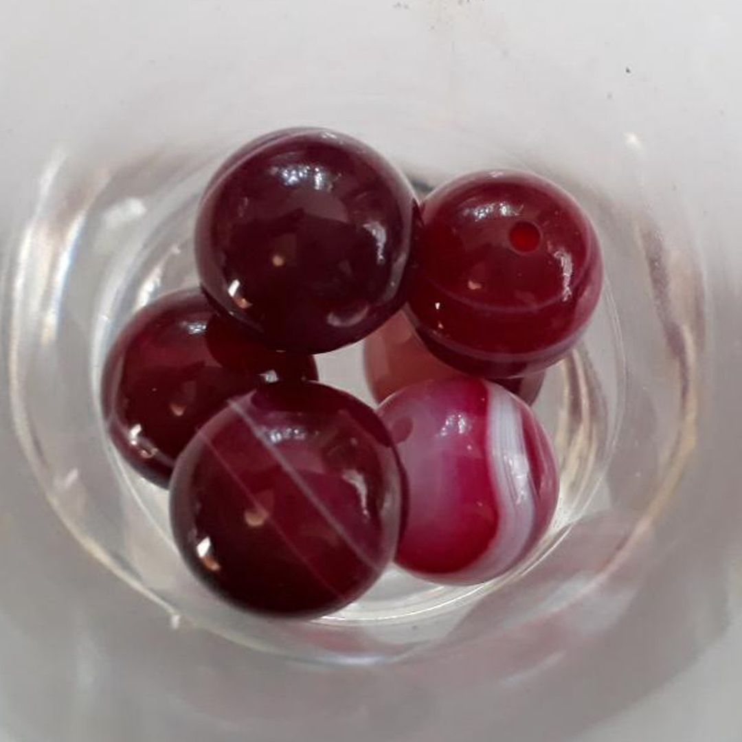 Dyed Agate Round - Pink 10mm