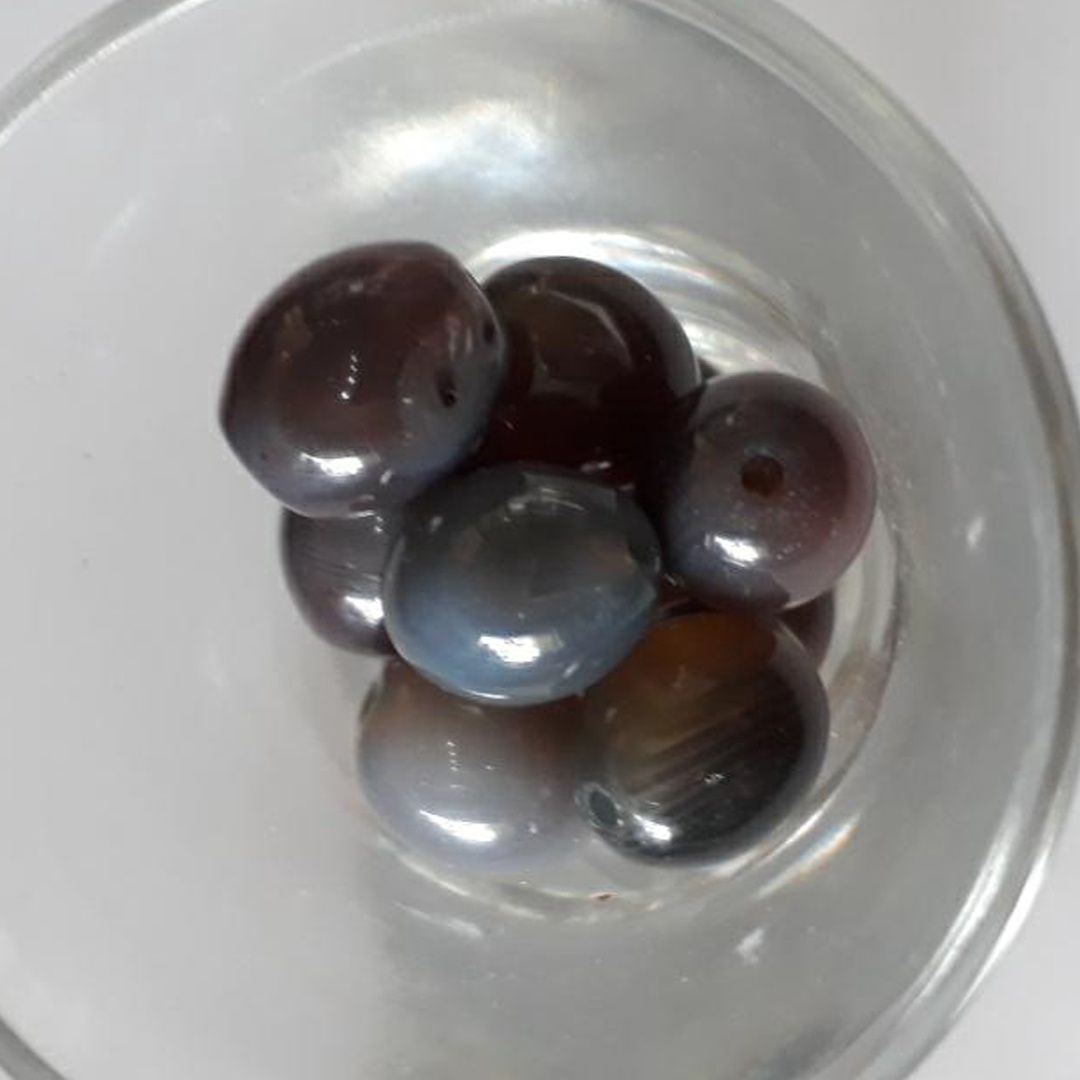 Botswana Agate Oval - Grey/Brown 12mm