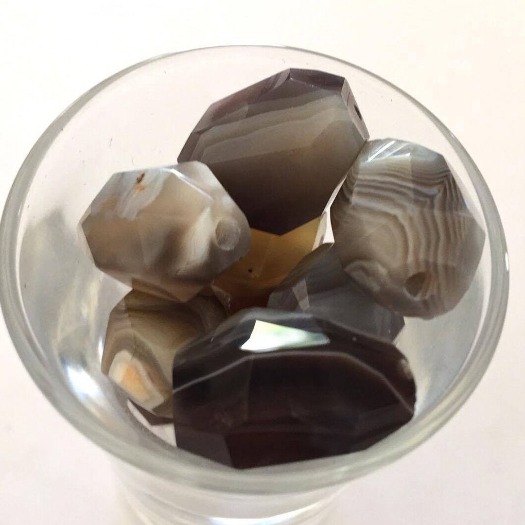 Agate Faceted Nugget - Brown
