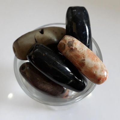 Agate Tube - Cambay Stone 20-35mm