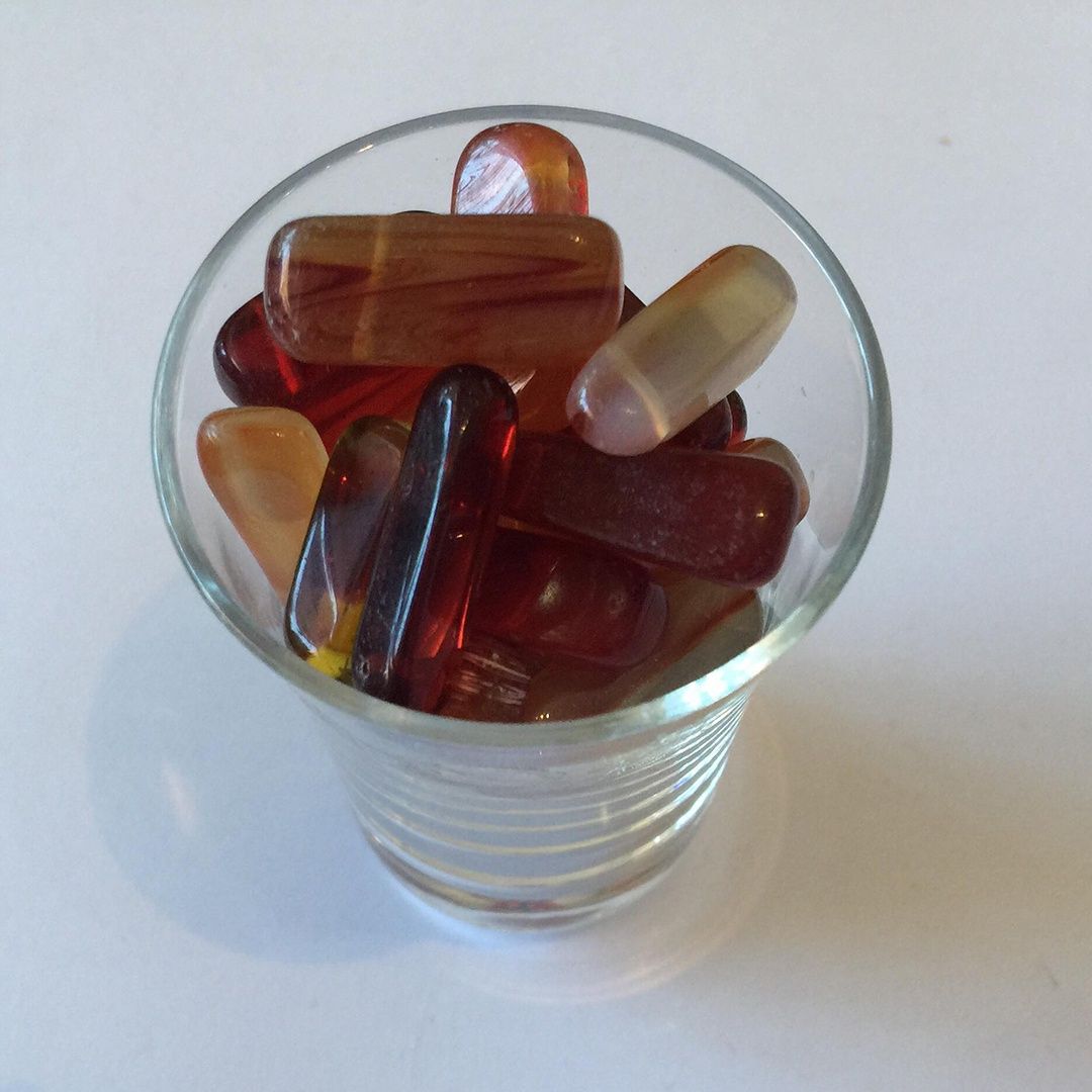 Red Agate Drop - 19-22mm