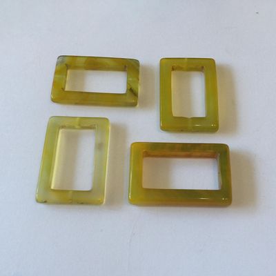 Agate Open Rectangle - 35x15mm