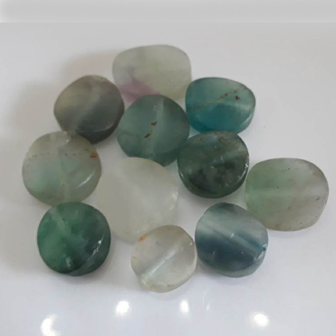 Fluorite Disc - Green 18-24mm