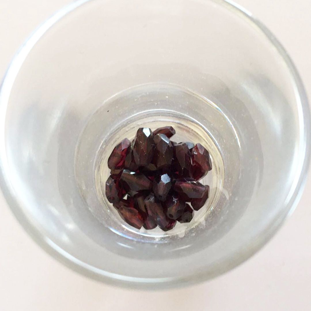 Garnet Faceted Oval ~7x4mm