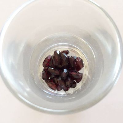Garnet Faceted Oval ~7x4mm