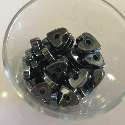 Hematite Heart - 10mm