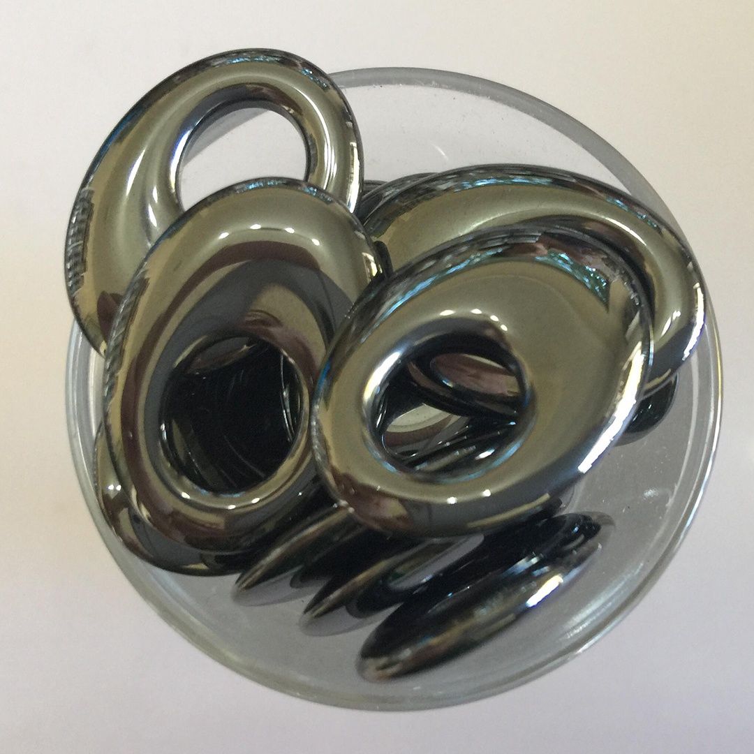 Hematite Small Agogo - 25x18mm