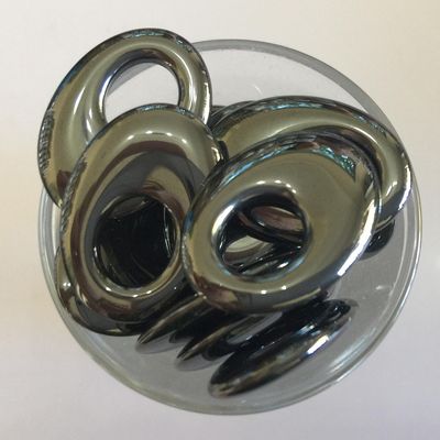 Hematite Small Agogo - 25x18mm