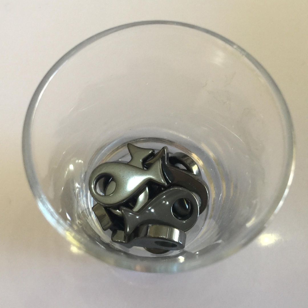Hematite Fish - 20x10mm