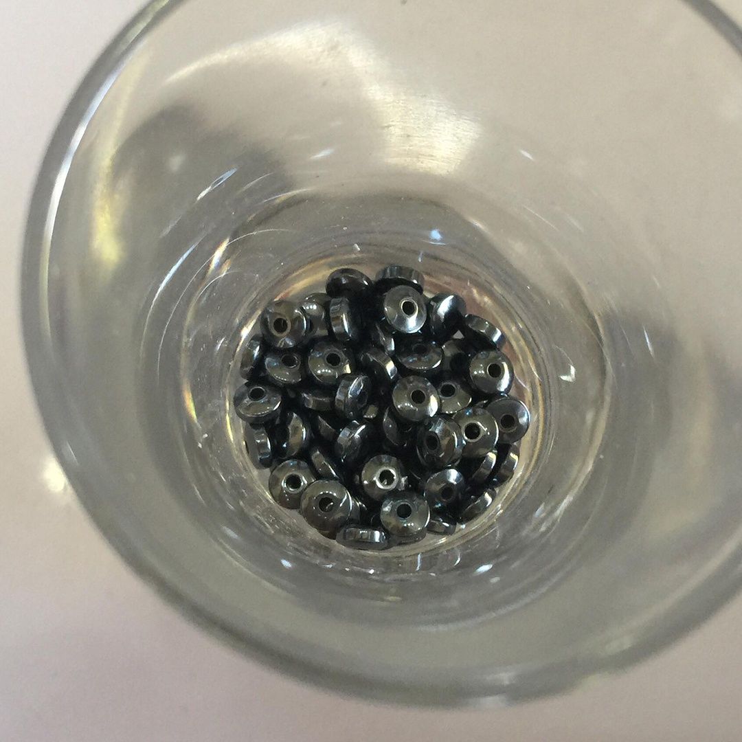 Hematite Tiny Disc - 4mm