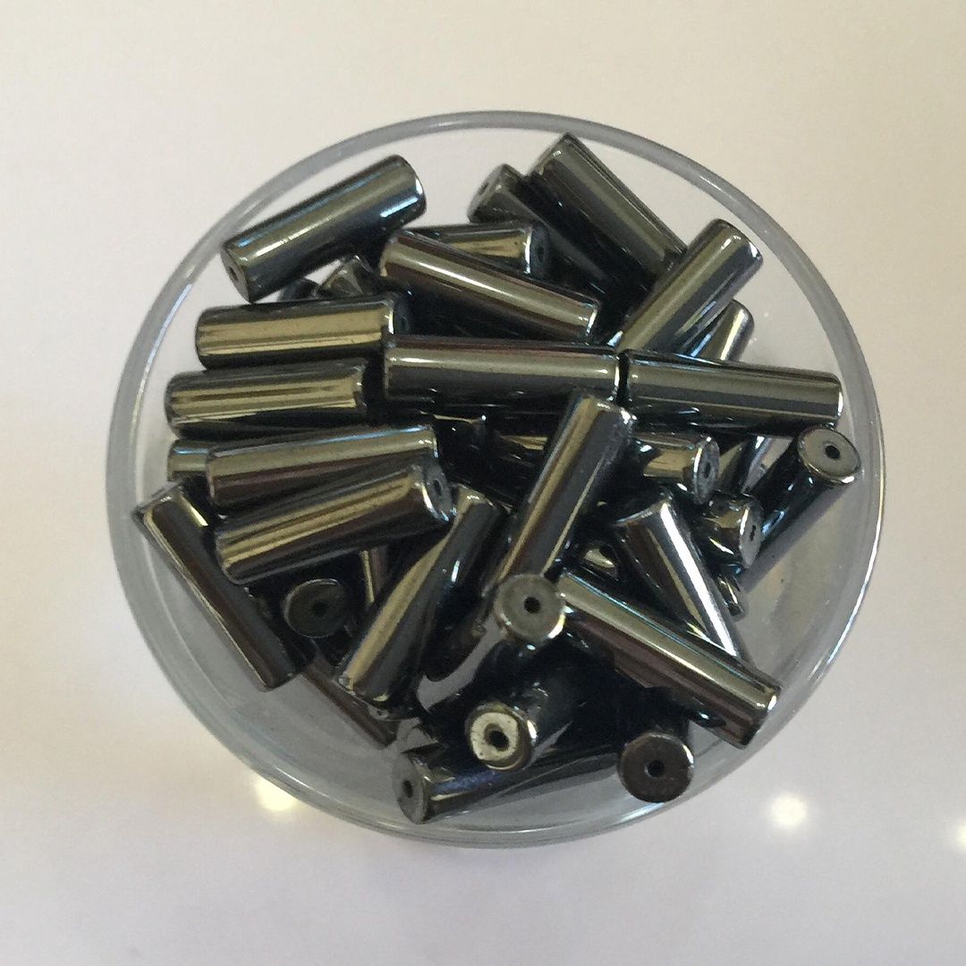 Hematite - Large Cylinder - 13mm