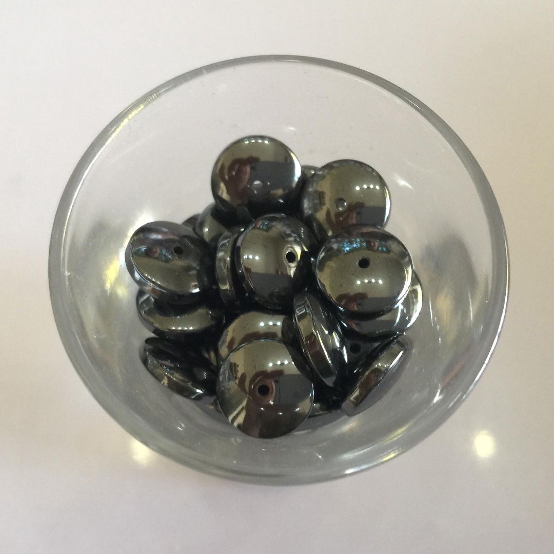 Hematite Large Disc - 10mm
