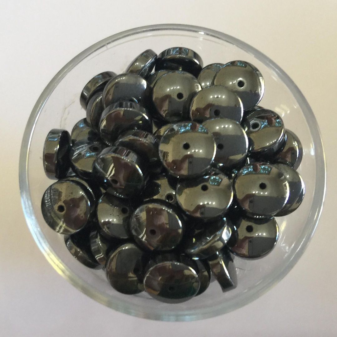 Hematite Medium Disc - 9mm