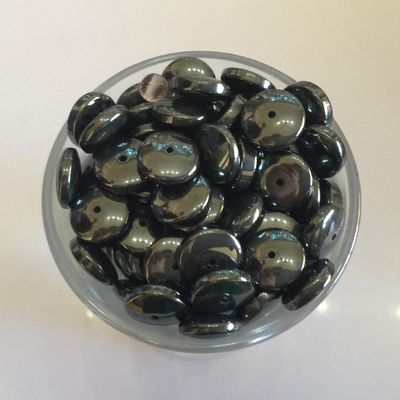 Hematite Flat Disc - 9mm