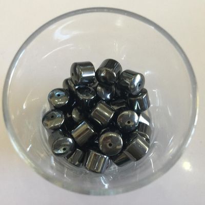 Hematite Large Barrel - 7mm