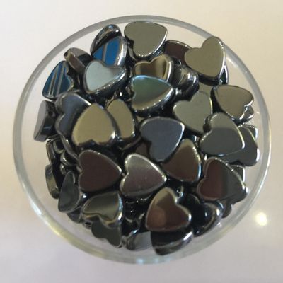 Hematite Heart - 7mm