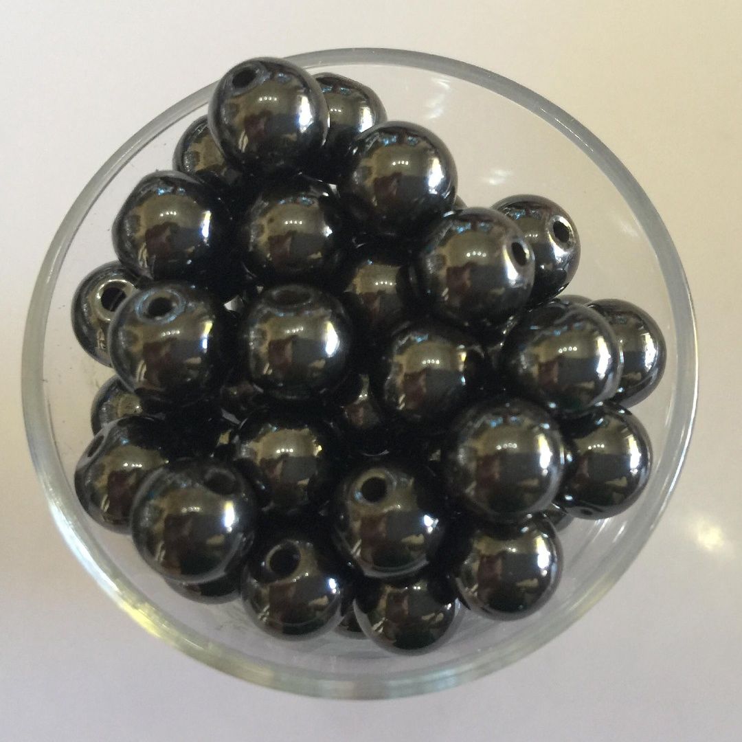 Hematite Magnetic Round - 8mm
