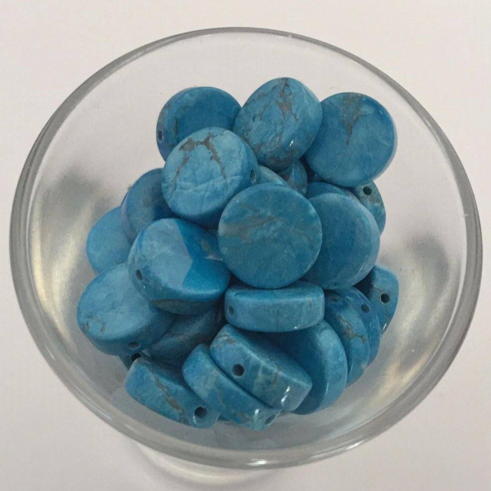 Howlite Flat Disc - 10mm