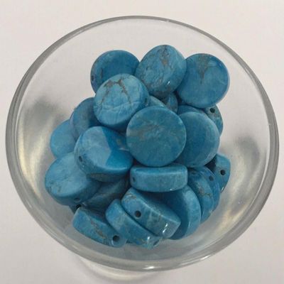 Howlite Flat Disc - 10mm
