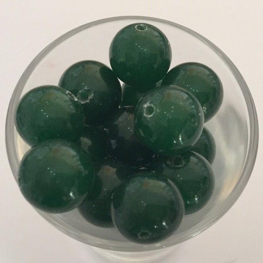 Chinese Jade Round - Emerald 12mm