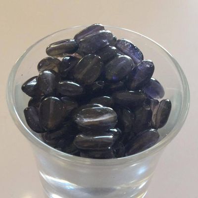 Iolite Oval - Ink Blue