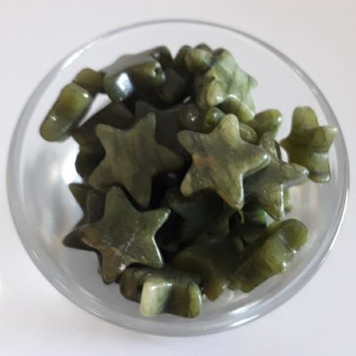 Chinese Jade Star - Green 12mm