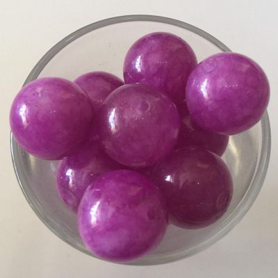Dyed Jade Round - Magenta 12mm