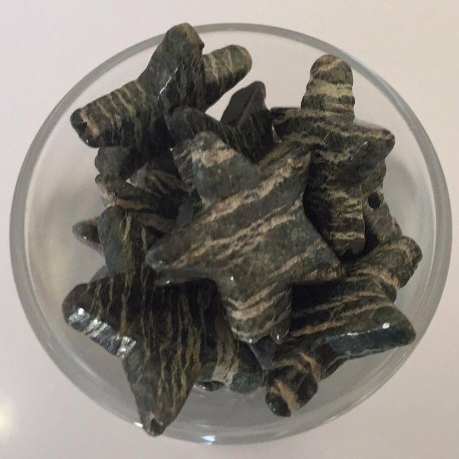 Jasper Star - Silver Leaf 18mm