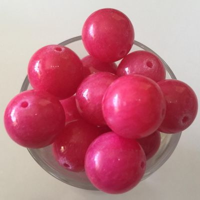 Dyed Jade Round - Pink 14mm