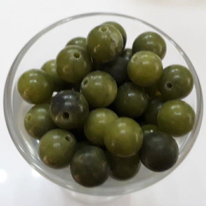 Jade Round - Green 8mm