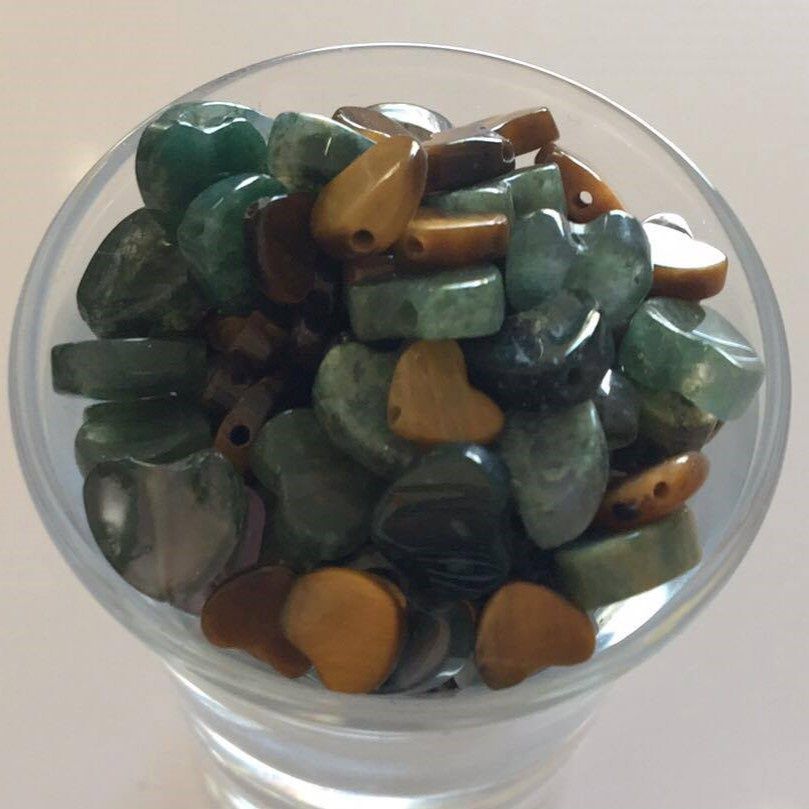 Semi Precious Hearts - 8mm