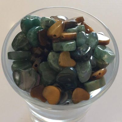 Semi Precious Hearts - 8mm